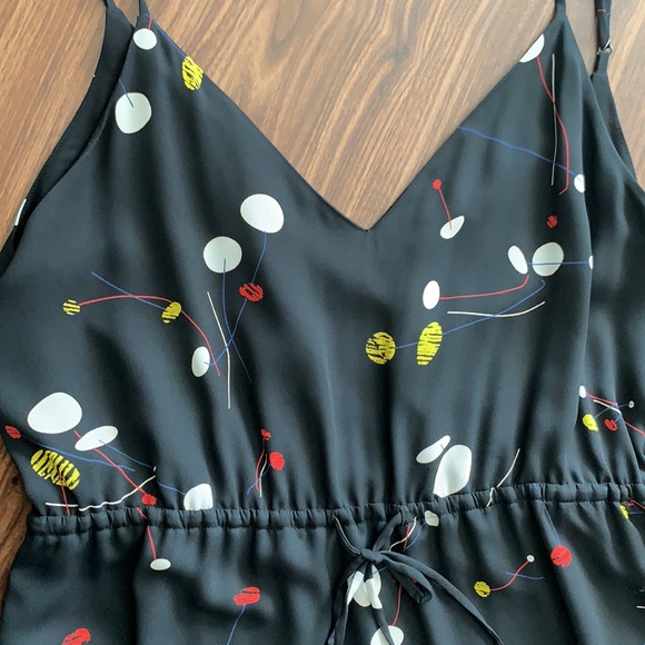 Babaton Printed Black Dress - size M - Picture 3 of 8